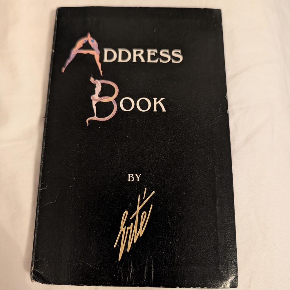Black Address Book by Erté
